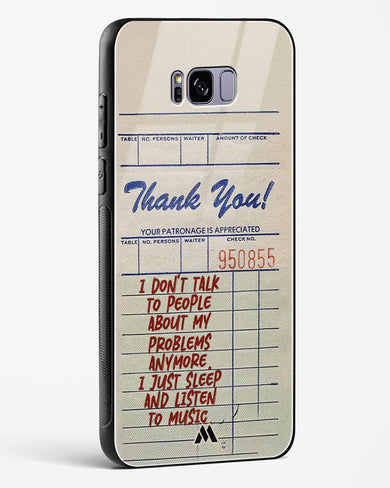 Dont Talk to People Glass Case Phone Cover (Samsung)