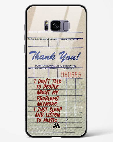 Dont Talk to People Glass Case Phone Cover (Samsung)