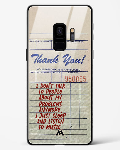 Dont Talk to People Glass Case Phone Cover (Samsung)