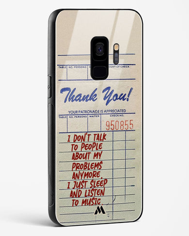 Dont Talk to People Glass Case Phone Cover (Samsung)