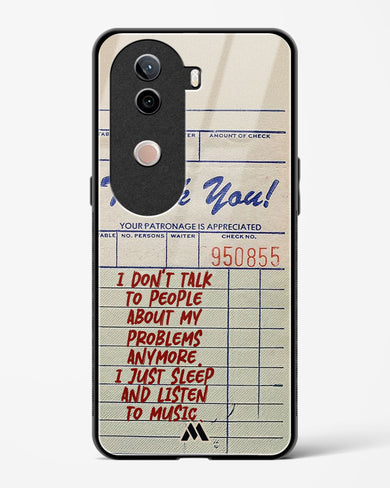 Dont Talk to People Glass Case Phone Cover (Vivo)