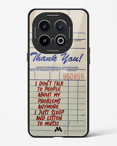 Dont Talk to People Glass Case Phone Cover (Vivo)