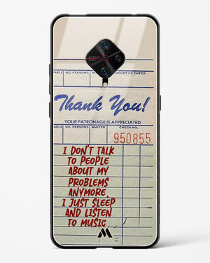 Dont Talk to People Glass Case Phone Cover (Vivo)