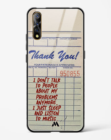 Dont Talk to People Glass Case Phone Cover (Vivo)