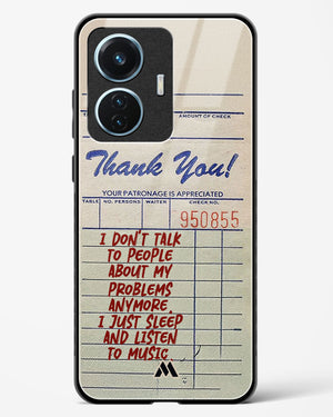 Dont Talk to People Glass Case Phone Cover (Vivo)