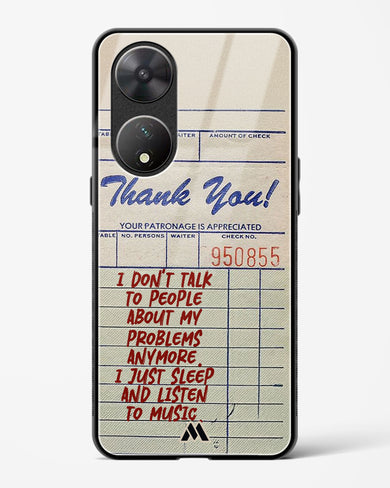 Dont Talk to People Glass Case Phone Cover (Vivo)