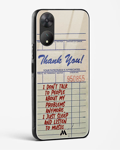 Dont Talk to People Glass Case Phone Cover (Vivo)