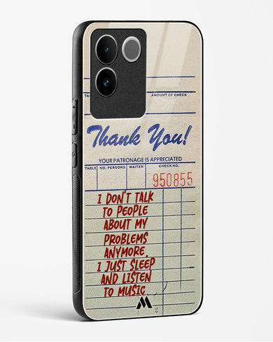 Dont Talk to People Glass Case Phone Cover (Vivo)