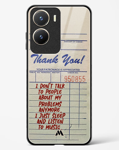 Dont Talk to People Glass Case Phone Cover (Vivo)