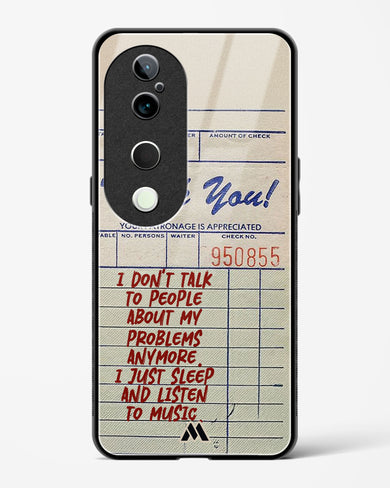Dont Talk to People Glass Case Phone Cover (Vivo)