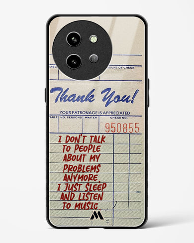 Dont Talk to People Glass Case Phone Cover (Vivo)