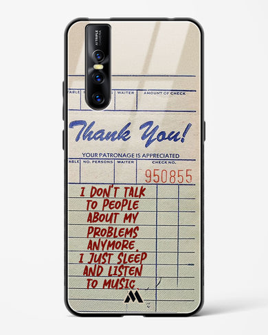 Dont Talk to People Glass Case Phone Cover (Vivo)