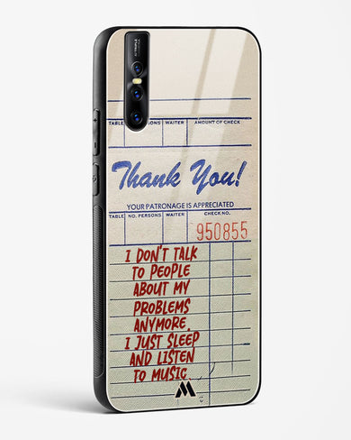 Dont Talk to People Glass Case Phone Cover (Vivo)