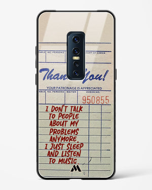 Dont Talk to People Glass Case Phone Cover (Vivo)