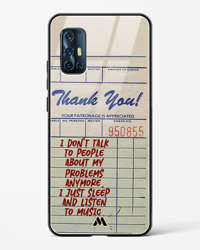 Dont Talk to People Glass Case Phone Cover (Vivo)