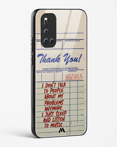 Dont Talk to People Glass Case Phone Cover (Vivo)