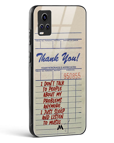 Dont Talk to People Glass Case Phone Cover (Vivo)