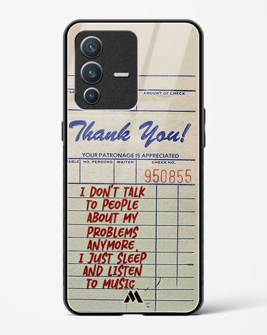 Dont Talk to People Glass Case Phone Cover (Vivo)