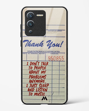 Dont Talk to People Glass Case Phone Cover (Vivo)