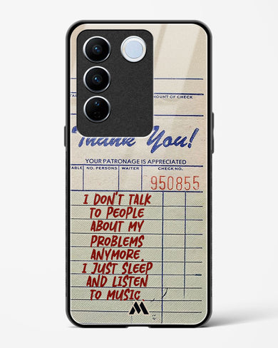 Dont Talk to People Glass Case Phone Cover (Vivo)