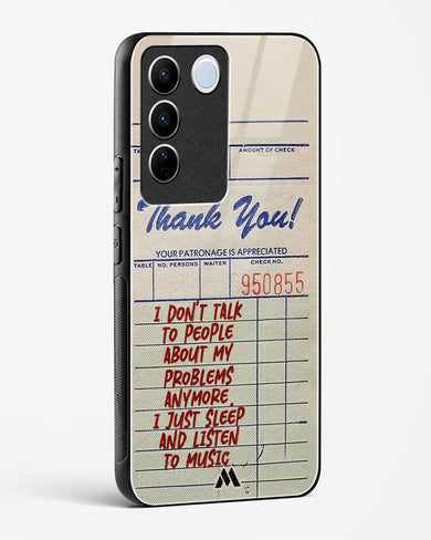 Dont Talk to People Glass Case Phone Cover (Vivo)