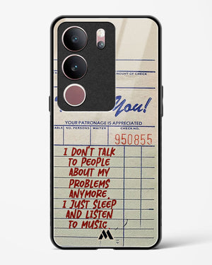 Dont Talk to People Glass Case Phone Cover (Vivo)