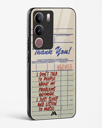 Dont Talk to People Glass Case Phone Cover (Vivo)