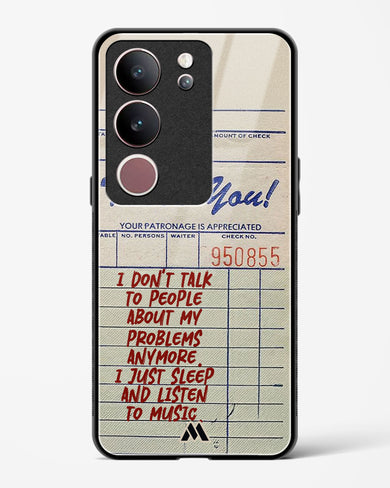 Dont Talk to People Glass Case Phone Cover (Vivo)