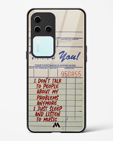 Dont Talk to People Glass Case Phone Cover (Vivo)