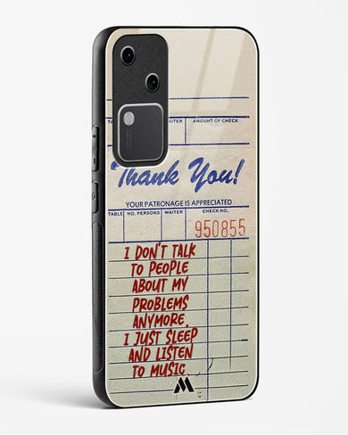 Dont Talk to People Glass Case Phone Cover (Vivo)