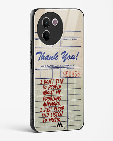 Dont Talk to People Glass Case Phone Cover (Vivo)