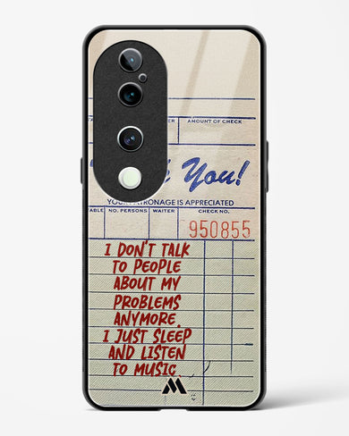 Dont Talk to People Glass Case Phone Cover (Vivo)