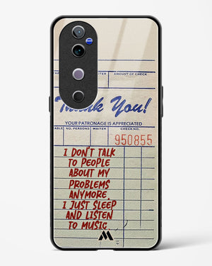 Dont Talk to People Glass Case Phone Cover (Vivo)