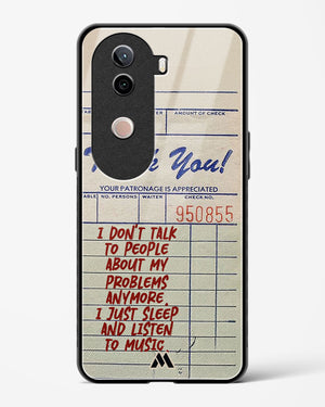 Dont Talk to People Glass Case Phone Cover (Vivo)