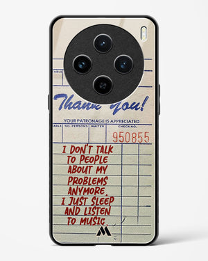 Dont Talk to People Glass Case Phone Cover (Vivo)