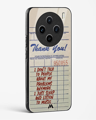 Dont Talk to People Glass Case Phone Cover (Vivo)