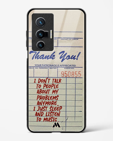 Dont Talk to People Glass Case Phone Cover (Vivo)