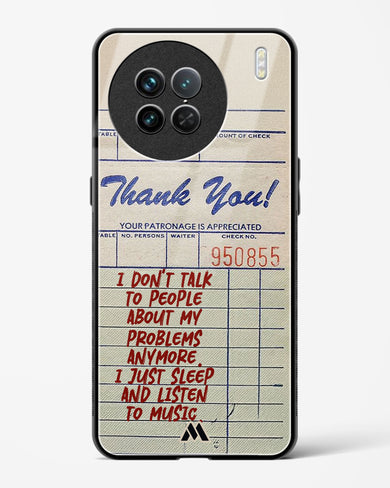 Dont Talk to People Glass Case Phone Cover (Vivo)