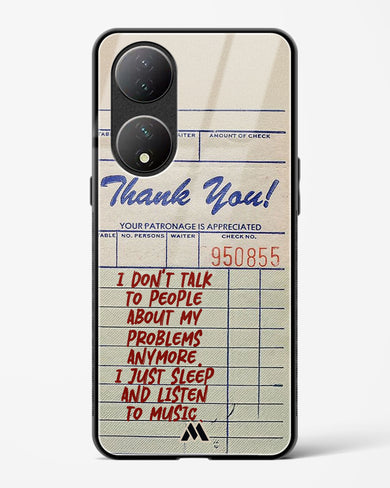 Dont Talk to People Glass Case Phone Cover (Vivo)