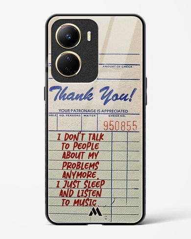 Dont Talk to People Glass Case Phone Cover (Vivo)