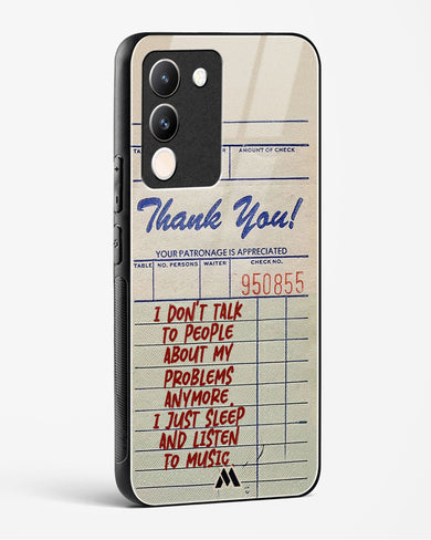 Dont Talk to People Glass Case Phone Cover (Vivo)