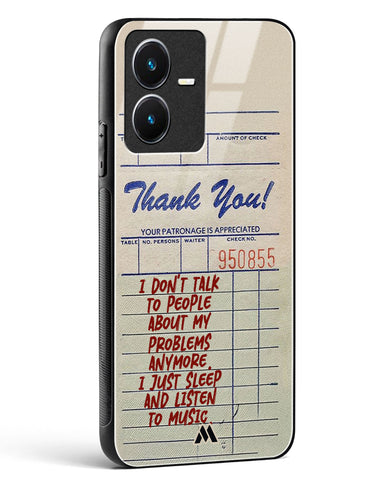 Dont Talk to People Glass Case Phone Cover (Vivo)