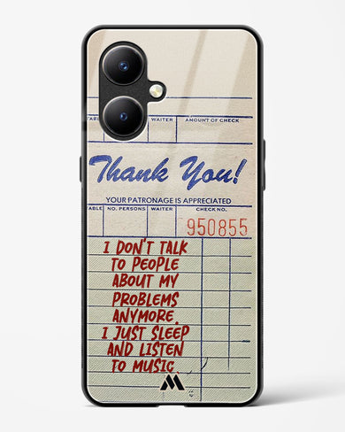 Dont Talk to People Glass Case Phone Cover (Vivo)