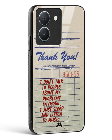 Dont Talk to People Glass Case Phone Cover (Vivo)