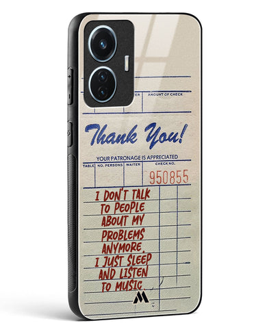 Dont Talk to People Glass Case Phone Cover (Vivo)