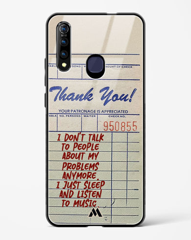 Dont Talk to People Glass Case Phone Cover (Vivo)