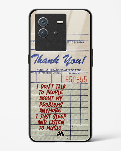 Dont Talk to People Glass Case Phone Cover (Vivo)