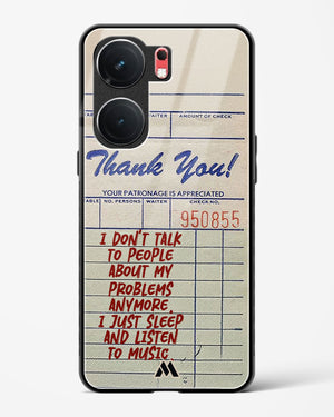 Dont Talk to People Glass Case Phone Cover (Vivo)