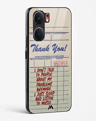 Dont Talk to People Glass Case Phone Cover (Vivo)