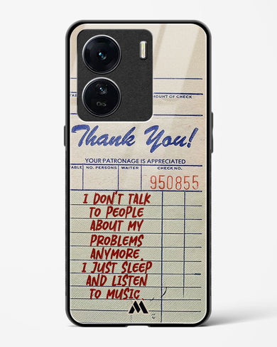 Dont Talk to People Glass Case Phone Cover (Vivo)